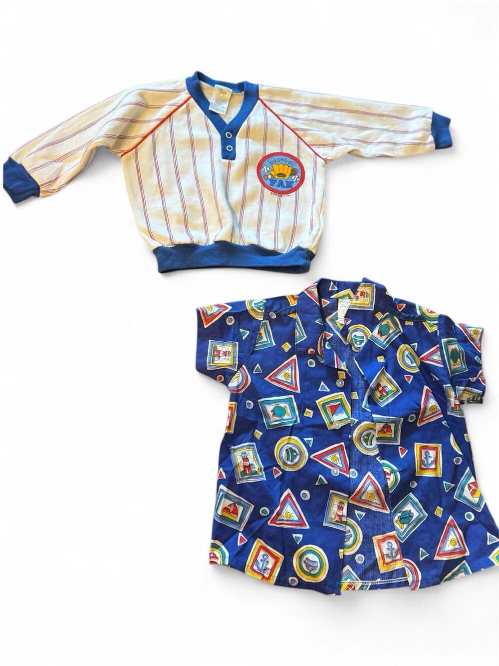 Toddletime & Babyfair Vintage Toddler Boys 2-Piece Shirt Set Size 24M / 2T